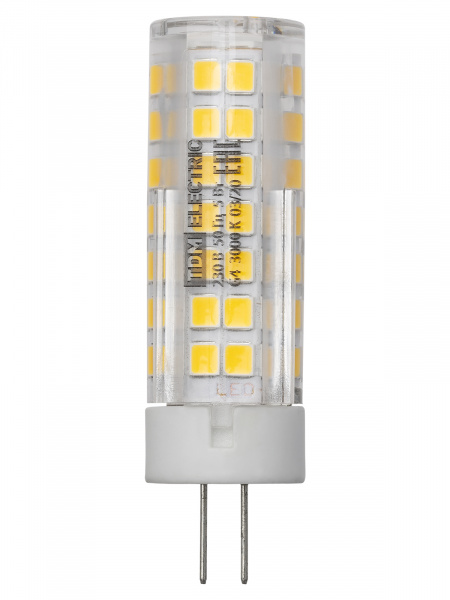 Лампа светодиодная G4-5 Вт-230 В-3000 К, SMD, 16x55 мм TDM