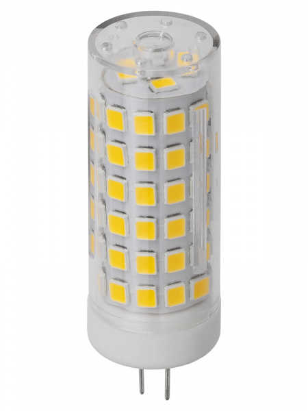 Лампа светодиодная G4-7 Вт-230 В-3000 К, SMD, 18,5x57 мм TDM