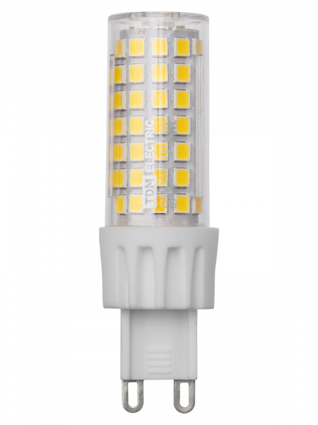 Лампа светодиодная G9-9 Вт-230 В-3000 К, SMD, 21,5x70,5 мм TDM
