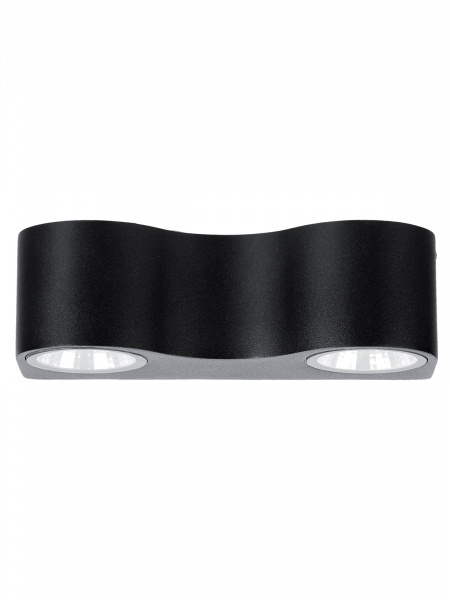 Светильник настенный LED, Дуэт, 4х3 Вт, 3000 К, L200 мм, алюм./черн., вверх/вниз, IP65, TDM