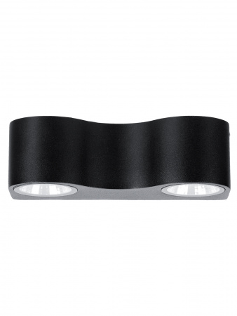 Светильник настенный LED, Дуэт, 4х3 Вт, 3000 К, L200 мм, алюм./черн., вверх/вниз, IP65, TDM
