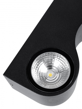 Светильник настенный LED, Дуэт, 4х3 Вт, 3000 К, L200 мм, алюм./черн., вверх/вниз, IP65, TDM