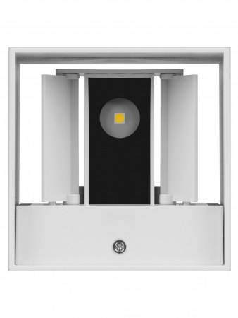 Светильник настенный LED, Кватро, 2х3 Вт, 4000 К, Н100 мм, алюм./бел., вверх/вниз, IP65, TDM