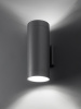 Светильник настенный LED, Тубо, 2х6 Вт, 4000 К, H252 мм, алюм./сер., вверх/вниз, IP65, TDM