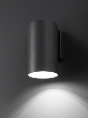 Светильник настенный LED, Соло, 6 Вт, 4000 К, H160 мм, алюм./сер., IP65, TDM