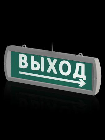 Оповещатель охранно-пожарный световой Топаз-220-Д "Направление к выходу" 220 В, IP52 TDM