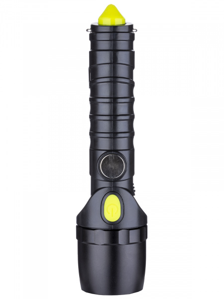 Фонарь автомоб. универс., 6 Вт CREE+3 Вт COB,1x18650 2200 мА*ч, магн., подвес, USB, стропорез,TDM
