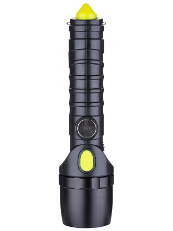 Фонарь автомоб. универс., 6 Вт CREE+3 Вт COB,1x18650 2200 мА*ч, магн., подвес, USB, стропорез,TDM