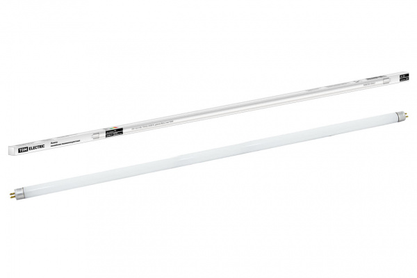 Лампа люминесцентная линейная двухцокольная ЛЛ-16/21Вт, T5/G5, 6500 К, длина 863,2мм TDM