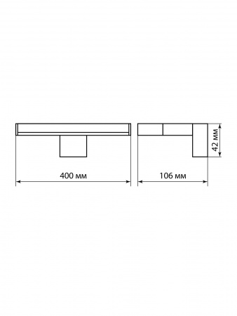 Светильник LED CH-П 8Вт, 4000 К, IP44, Брассия, хром TDM