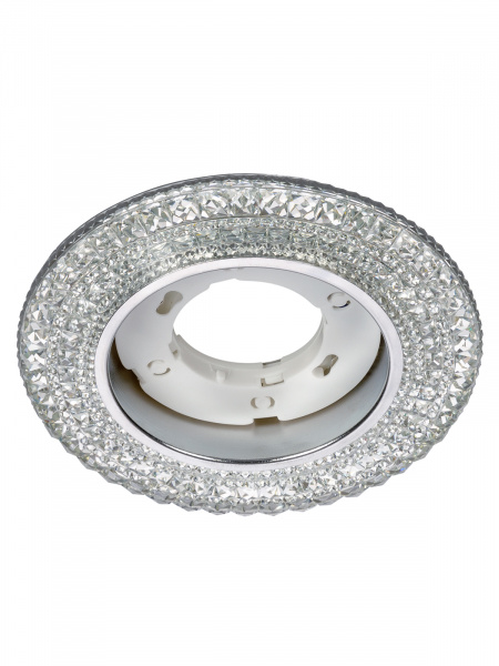 Светильник встраиваемый СВ 03-10 GX53 230В LED подсветка 5 Вт зеркальный/хром TDM