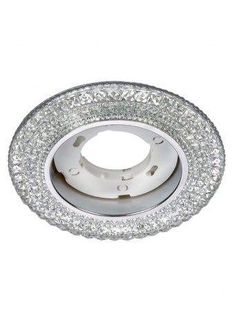 Светильник встраиваемый СВ 03-10 GX53 230В LED подсветка 5 Вт зеркальный/хром TDM