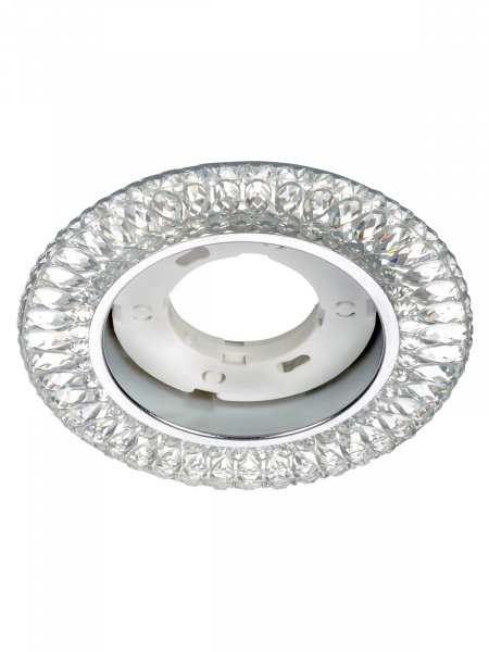 Светильник встраиваемый СВ 03-12 GX53 230В LED подсветка 5 Вт зеркальный/хром TDM