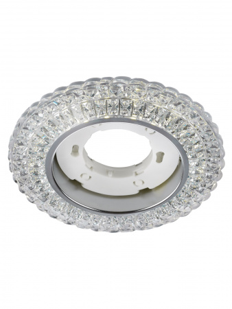 Светильник встраиваемый СВ 03-14 GX53 230В LED подсветка 5 Вт зеркальный/хром TDM