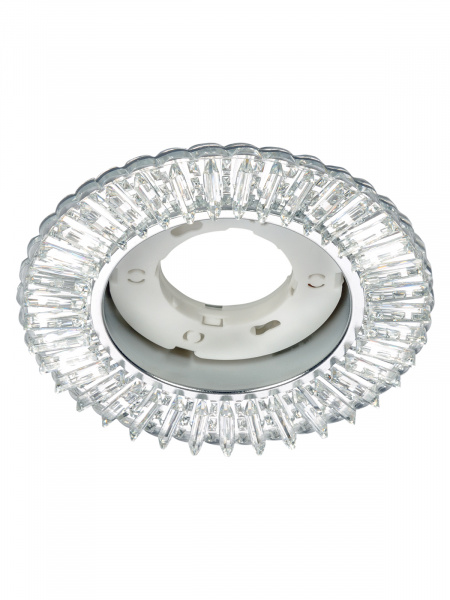 Светильник встраиваемый СВ 03-16 GX53 230В LED подсветка 5 Вт зеркальный/хром TDM