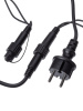 Гирлянда светодиодная СГУ100Б10, 10м, мерц-е, 6500К, каучук чер., посл. подкл, IP65, 250 В, TDM
