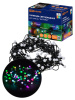 Гирлянда светодиодная "Шарики" 100LED, 10м, многоцвет., каучук чер., посл.подключ., 250 В, IP65, TDM