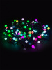 Гирлянда светодиодная "Шарики" 100LED, 10м, многоцвет., каучук чер., посл.подключ., 250 В, IP65, TDM