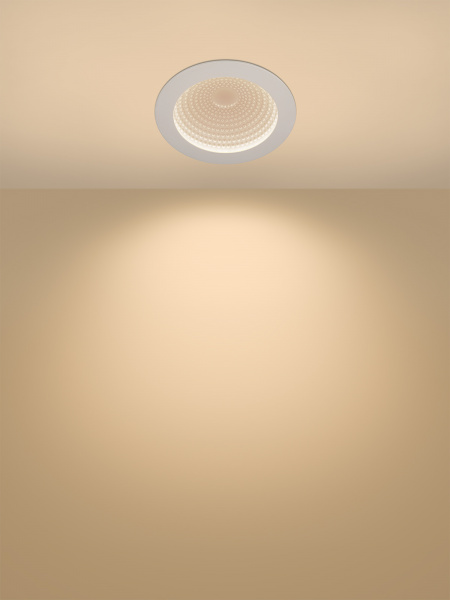 Светильник встраиваемый LED Деко 05, 10 Вт, 3000K, кругл, D170 мм, белый, IP44, TDM
