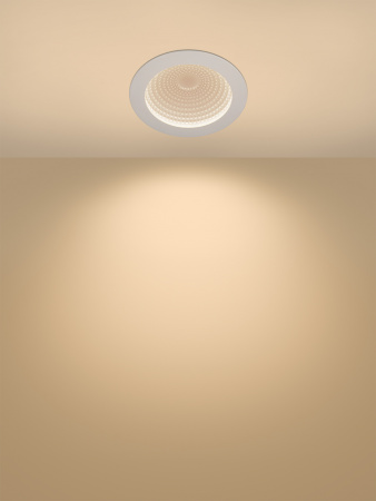Светильник встраиваемый LED Деко 05, 10 Вт, 3000K, кругл, D170 мм, белый, IP44, TDM