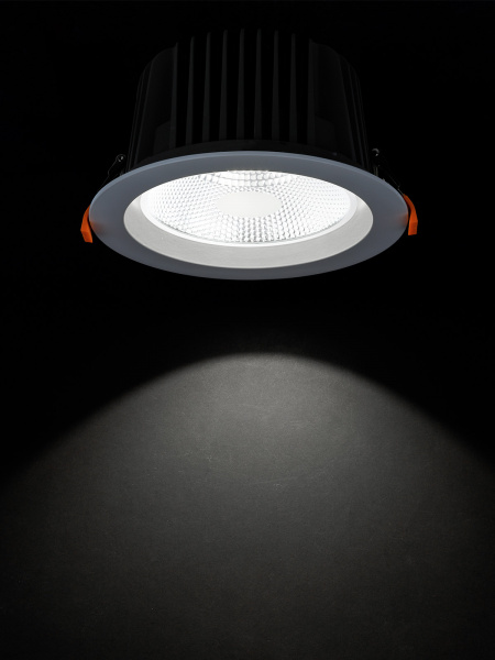Светильник встраиваемый "Даунлайт" LED DCL-01-040 40 Вт, 4000 К, 80 Ra, IP20, прозрачный расс., TDM