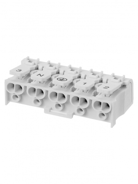 Клемма пружинная соединительная КСП5-3L+N+PE, 16 A TDM