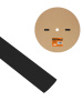 Термоусаживаемая трубка ТУТнг 16/8 черная (100 м/ролл) TDM