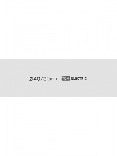 Термоусаживаемая трубка ТУТнг 40/20 белая (50 м/ролл) TDM