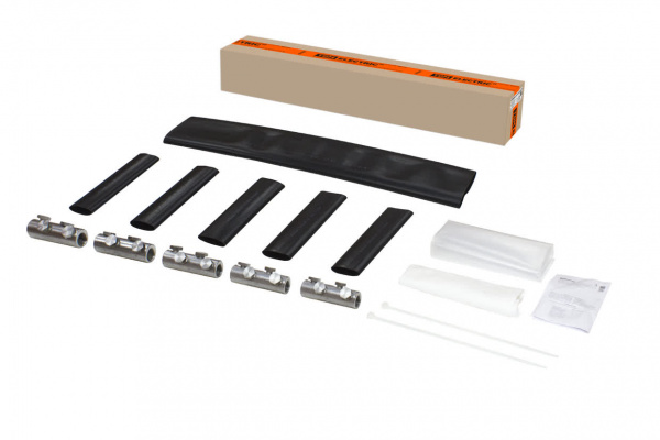 Муфта кабельная термоусаживаемая соединительная 70-120 кв.мм, 1кВ, ПВХ/СПЭ без брони, с соединителями 5ПСт1-70/120-Б TDM
