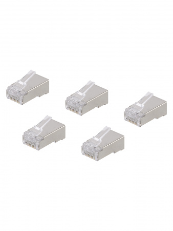 Разъем RJ-45 FTP для кабеля кат. 5Е, 8P8C (5 шт), TDM