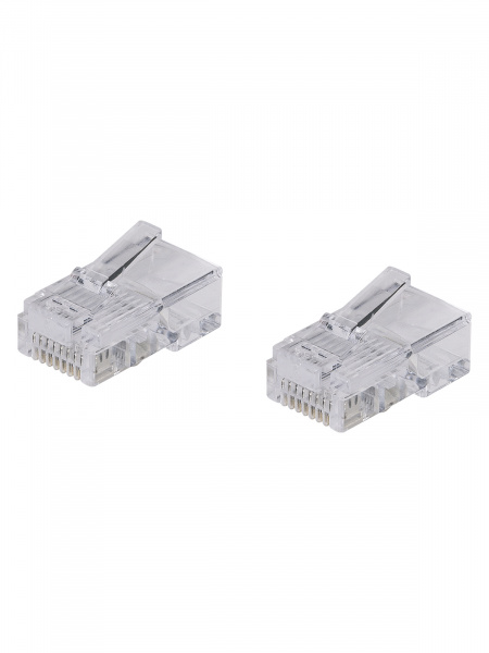 Разъем RJ-45 UTP для кабеля кат. 5Е, 8P8C (2 шт), TDM