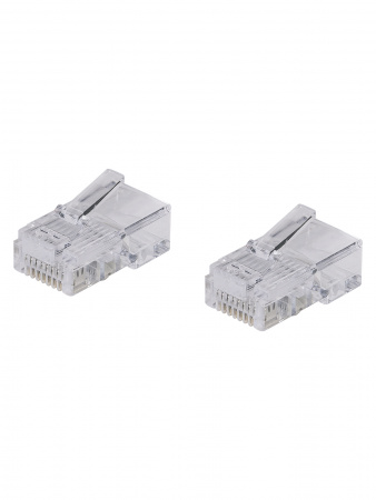 Разъем RJ-45 UTP для кабеля кат. 5Е, 8P8C (2 шт), TDM
