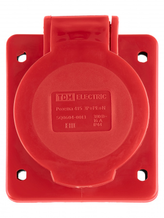 Розетка 415 скрытая 3Р+РЕ+N 16А 380В IP44 TDM