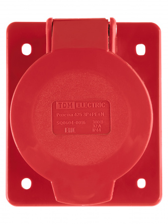 Розетка 425 скрытая 3Р+РЕ+N 32А 380В IP44 TDM