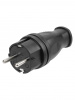 Вилка прямая каучук 2Р+РЕ 16А 250В IP44 TDM