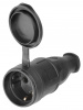 Розетка переносная с заглушкой каучук 2Р+РЕ 16А 250В IP44 TDM