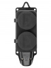 Розетка двухместная с заглушками каучук 2Р+РЕ 16А 250В IP44 TDM
