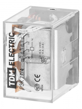 Реле РЭК77/4 10А 230В АC TDM