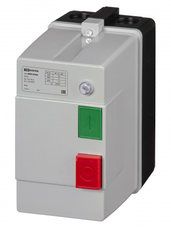 Контактор КМН22560 25А в оболочке с индикатором Ue=220В/АС3 IP54 TDM