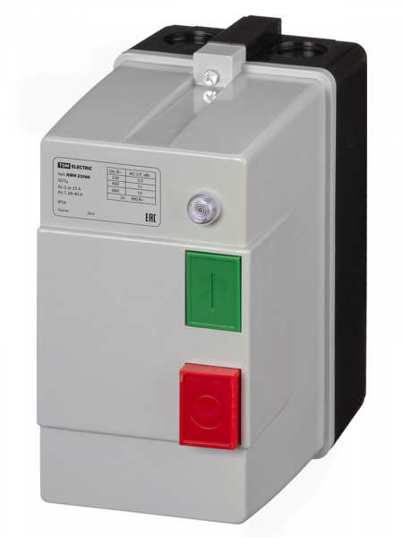 Контактор КМН22560 25А в оболочке с индикатором Ue=380В/АС3 IP54 TDM