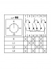 Кулачковый переключатель КПУ11-10/98 (A: 0-L1-L2-L3) TDM