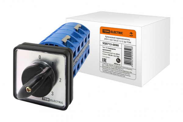 Кулачковый переключатель КПУ11-63/136 (0-1-2-3 3р) TDM