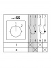 Кулачковый переключатель КПУ11-10/55 (1-2 2р) TDM