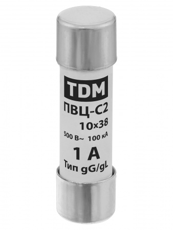 Плавкая вставка ПВЦ-С2 10х38 1А TDM
