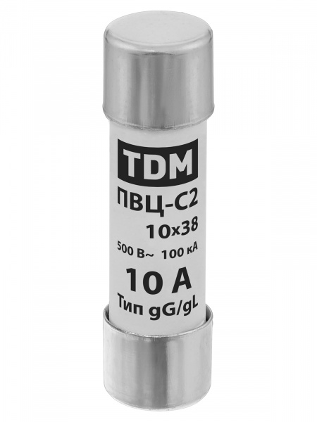Плавкая вставка ПВЦ-С2 10х38 10А TDM
