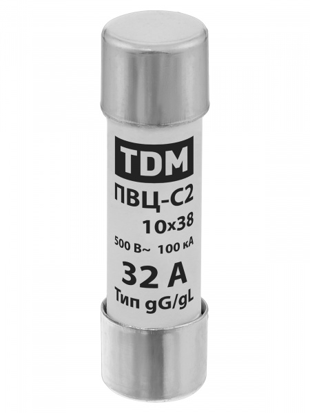 Плавкая вставка ПВЦ-С2 10х38 32А TDM