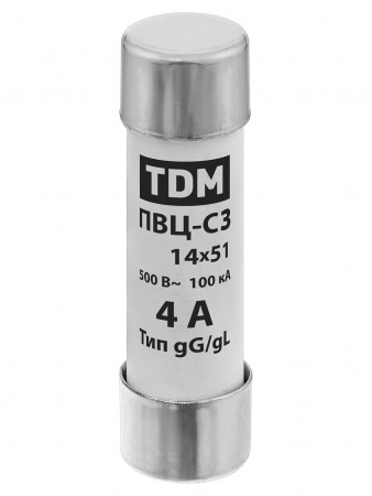 Плавкая вставка ПВЦ-С3 14х51 4А TDM