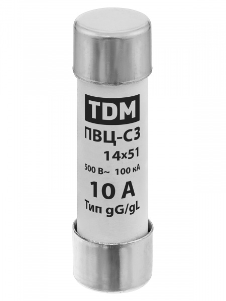 Плавкая вставка ПВЦ-С3 14х51 10А TDM