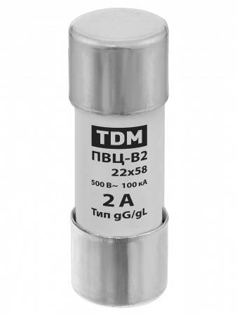 Плавкая вставка ПВЦ-В2 22х58 2А TDM