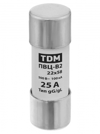 Плавкая вставка ПВЦ-В2 22х58 25А TDM